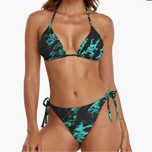 Womens Two Piece Triangle Bikini Set‎